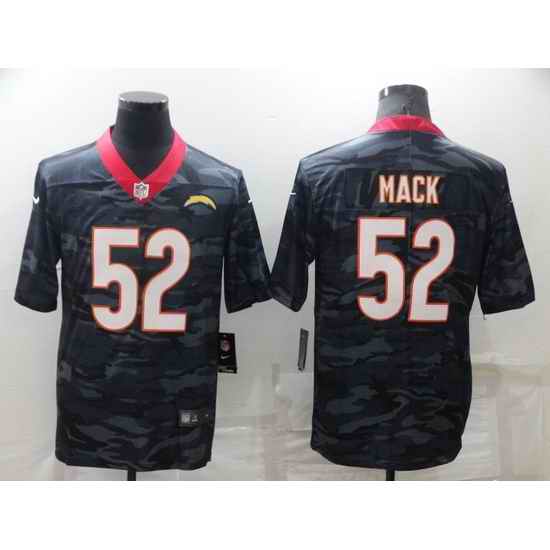 Men Los Angeles Chargers #52 Khalil Mack Camo Limited Stitched jersey