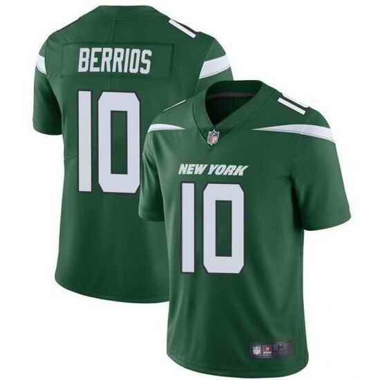 Youth New York Jets #10 Braxton Berrios Green Vapor Untouchable Limited Stitched Jersey