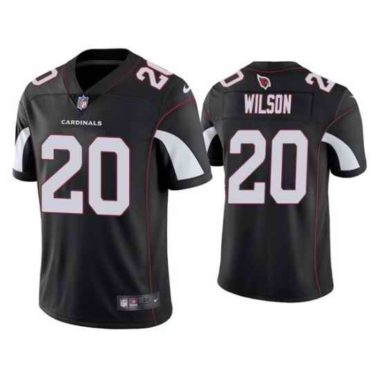 Men Arizona Cardinals #20 Marco Wilson Black Vapor Untouchable Limited Stitched Jersey