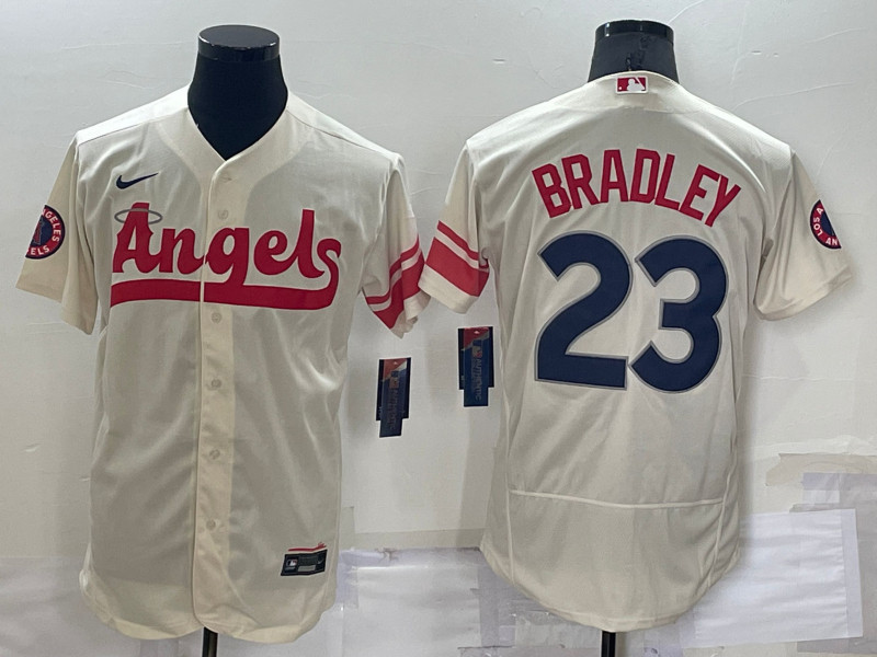 Angels #23 Archie Bradley Cream Nike 2022 City Connect Flexbase Jerseys