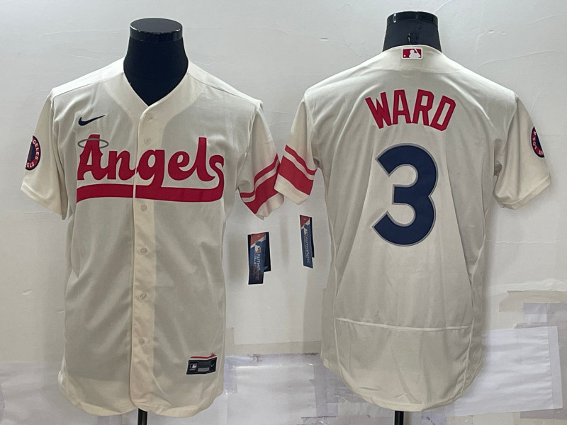 Angels #3 Taylor Ward Cream Nike 2022 City Connect Flexbase Jersey