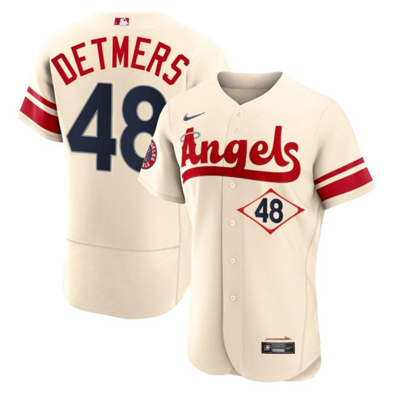 Angels #48 Reid Detmers Cream 2022 City Connect Flexbase Jersey