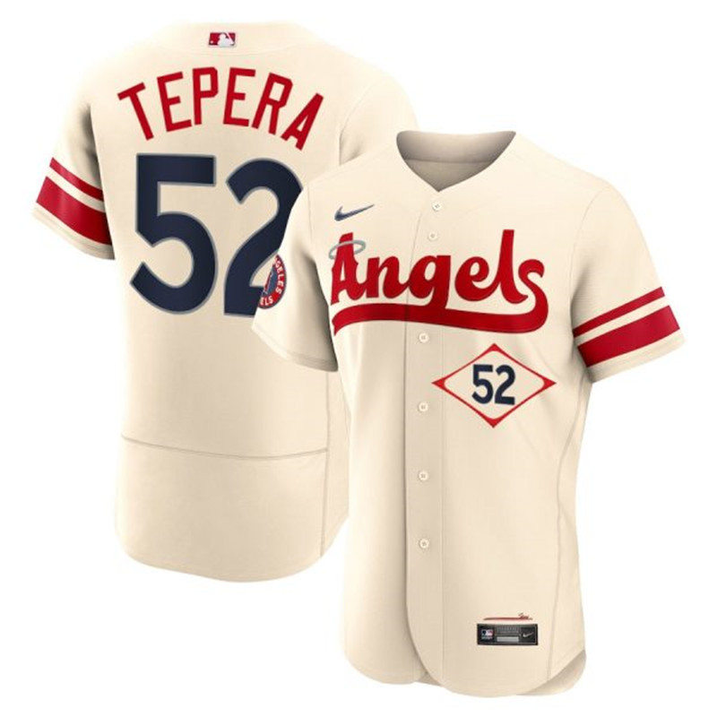 Angels #52 Ryan Tepera Cream 2022 City Connect Flexbase Jersey