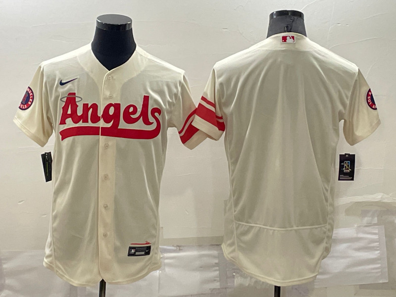 Angels Blank Cream 2022 City Connect Flexbase Jersey