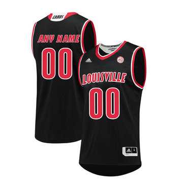 Mens Louisville Cardinals Customized Black College Basketball Jersey