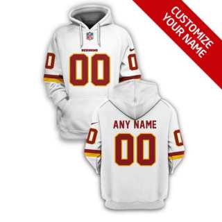 Mens Washington Football Team Active Player White Custom 2021 Pullover Hoodie