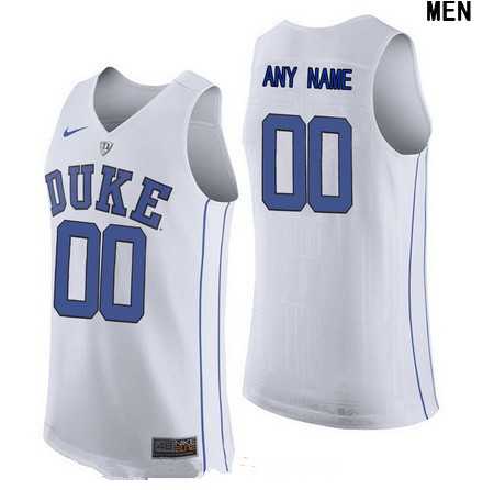 Womens Duke Blue Devils Custom Nike Performance Elite White College Basketball Jersey