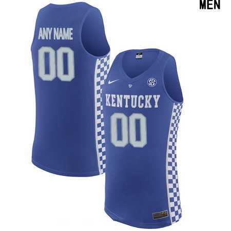 Womens Kentucky Wildcats Custom College Basketball Royal Blue Nike Elite Jersey