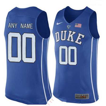 Youth Duke Blue Devils Custom Nike Performance Elite Royal Blue College Basketball Jersey