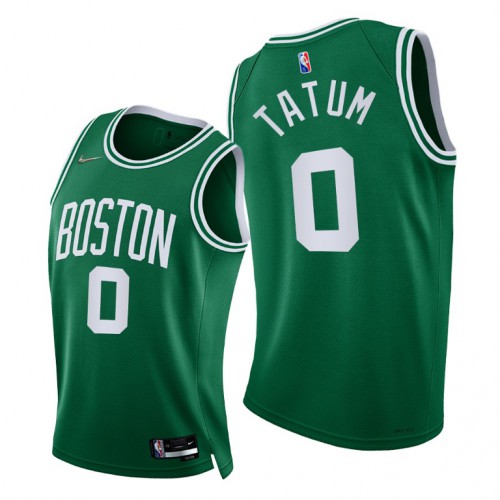 Nike Boston Celtics #0 Jayson Tatum Youth 2021-22 75th Diamond Anniversary NBA Jersey Green Youth