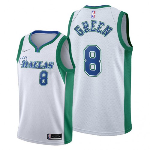 Dallas Dallas Mavericks #8 Josh Green Youth 2021-22 City Edition White NBA Jersey Youth