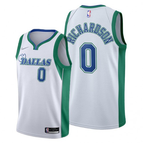 Dallas Dallas Mavericks #0 Josh Richardson Youth 2021-22 City Edition White NBA Jersey Youth