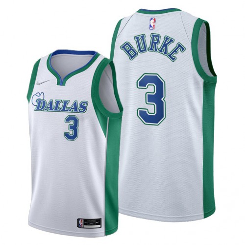 Dallas Dallas Mavericks #3 Trey Burke Youth 2021-22 City Edition White NBA Jersey Youth