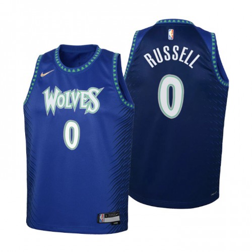 Minnesota Minnesota Timberwolves #0 D’Angelo Russell Youth Nike Blue 2021/22 Swingman Jersey – City Edition Youth