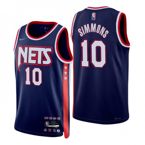 Brooklyn Brooklyn Nets #10 Ben Simmons Men’s Nike Navy 2021/22 Swingman NBA Jersey – City Edition Men’s