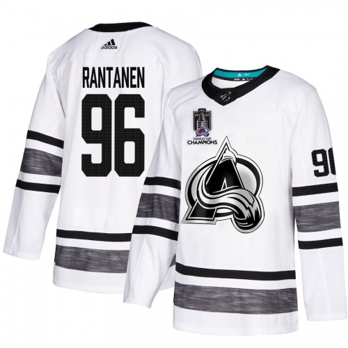 Colorado Colorado Avalanche #96 Mikko Rantanen White Youth 2022 Stanley Cup Champions Authentic All-Star Stitched NHL Jersey Youth