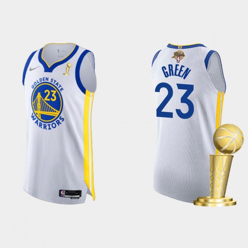 Golden State Golden State Warriors #23 Draymond Green Men’s Nike White 2021-22 NBA Finals Champions Authentic Jersey Men’s