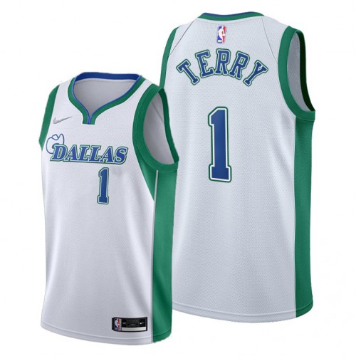 Dallas Dallas Mavericks #1 Tyrell Terry Women’s 2021-22 City Edition White NBA Jersey Womens