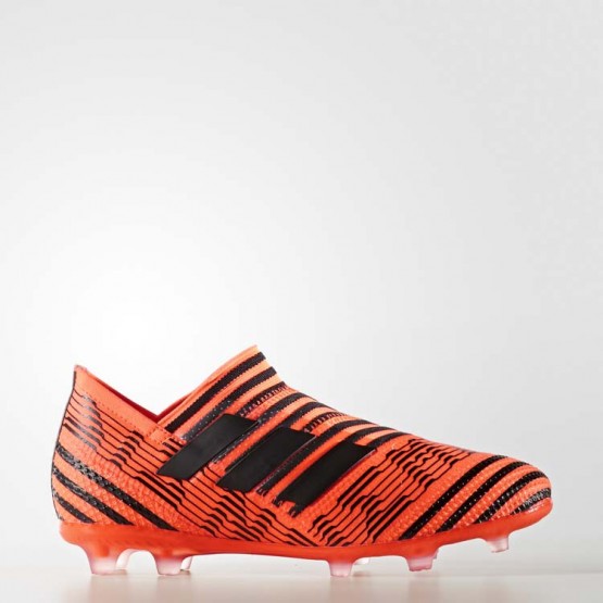 Kids Solar Orange/Black/Infrared Adidas Nemeziz 17+ 360 Agility Firm Ground Cleats Soccer Cleats 129SNDJK