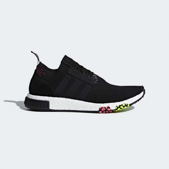 Mens Core Black/Solar Pink Adidas Originals Nmd_racer Primeknit Shoes 138DHIVM