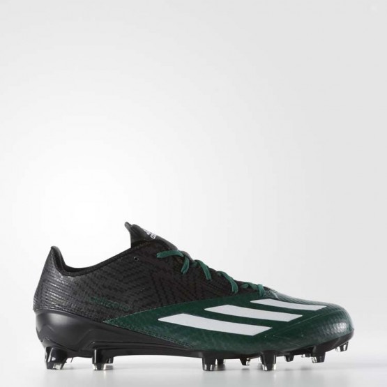 Mens Core Black/White/Dark Green Adidas Adizero 5-star 5.0 Cleats Football Cleats 168HYWDV