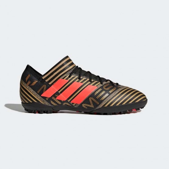 Mens Core Black/Infrared/Tactile Gold Metallic Adidas Nemeziz Messi Tango 17.3 Turf Soccer Cleats 273DYLKC