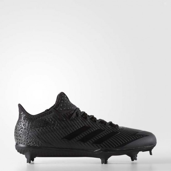 Mens Core Black/Black/Neo Iron Adidas Adizero Afterburner 4 Cleats Baseball Shoes 344QMYAD