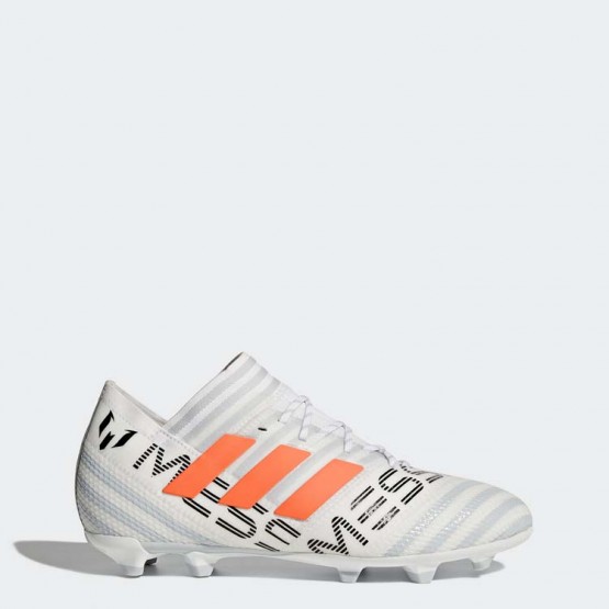 Kids White/Warning/Clear Grey Adidas Nemeziz 17.1 Firm Ground Cleats Soccer Cleats 363OLXSR