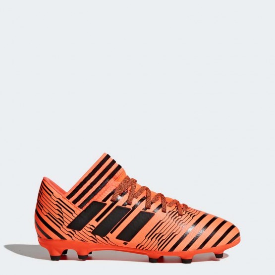 Kids Solar Orange/Black Adidas Nemeziz 17.3 Firm Ground Cleats Soccer Cleats 479OBSCE