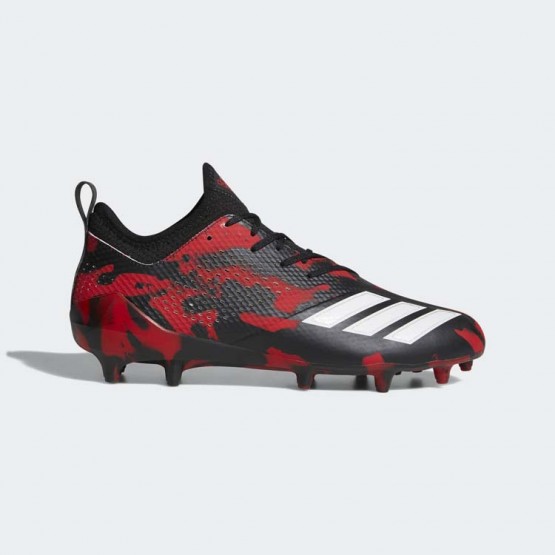 Mens Core Black/White/University Red Adidas Adizero Tagged Cleats Football Cleats 488NPHBF