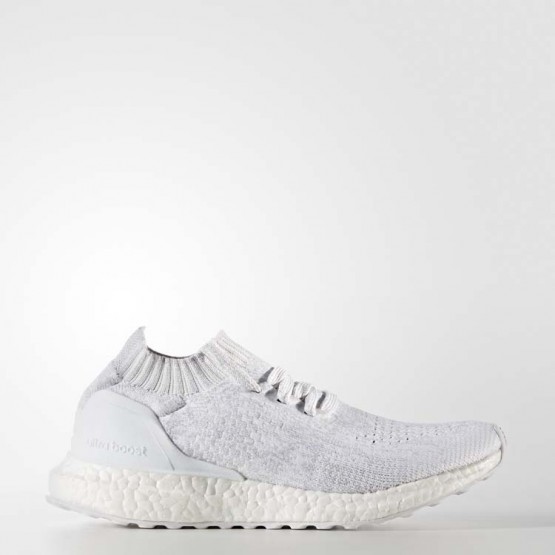 Kids White/Crystal White Adidas Ultraboost Uncaged Running Shoes 497SRAZT