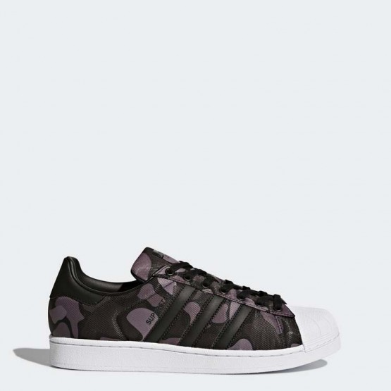 Mens Core Black Adidas Originals Superstar Shoes 501WUSIY