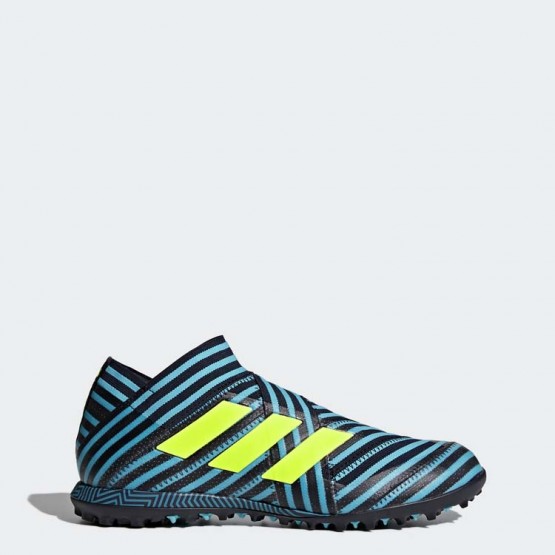 Mens Legend Ink/Solar Yellow/Energy Blue Adidas Nemeziz Tango 17+ 360 Agility Turf Soccer Cleats 503XTFKM