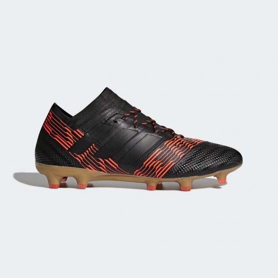 Mens Core Black/Black/Infrared Adidas Nemeziz 17.1 Firm Ground Cleats Soccer Cleats 672KIRCE