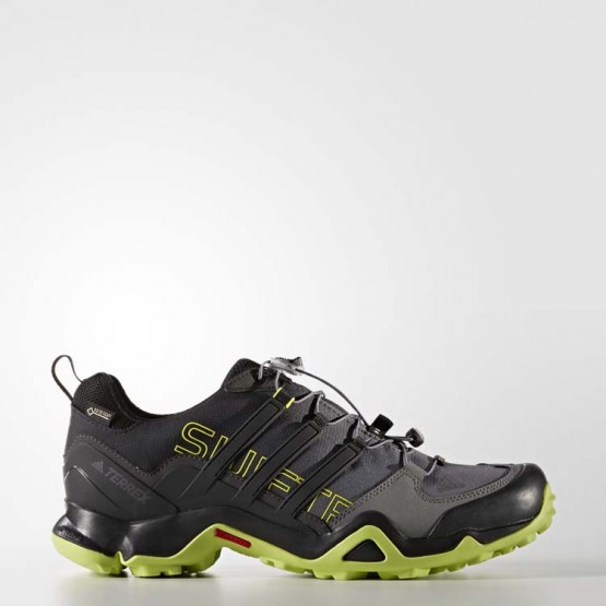 Mens Core Black/Semi Solar Yellow Adidas Terrex Swift R Gtx Outdoor Shoes 711FKMXD