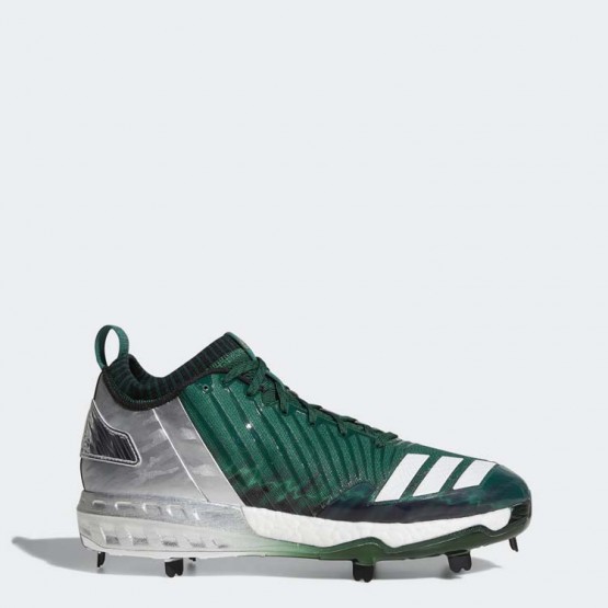 Mens Dark Green/Metallic Gold/Black Adidas Boost Icon 3 Faded Cleats Baseball Shoes 782AGELF