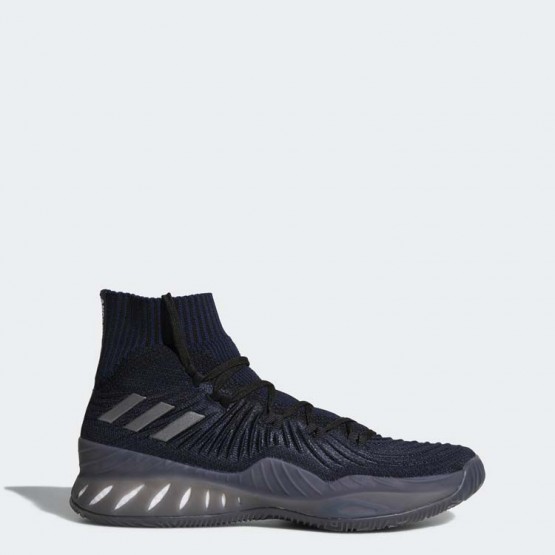 Mens Core Black/Dark Navy Adidas Crazy Explosive 2017 Primeknit Basketball Shoes 843VIZNC