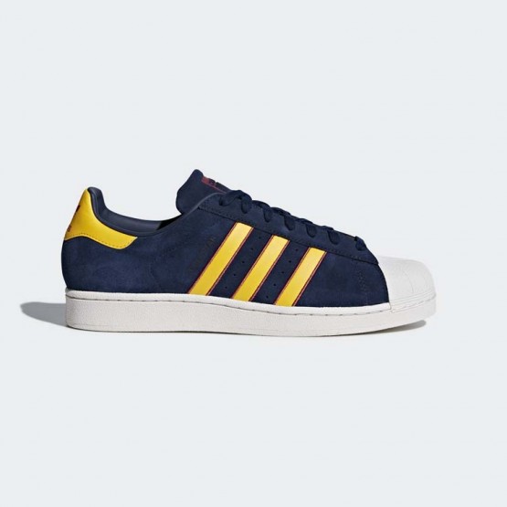 Mens Collegiate Navy/Red Adidas Originals Superstar Shoes 937SRIUB