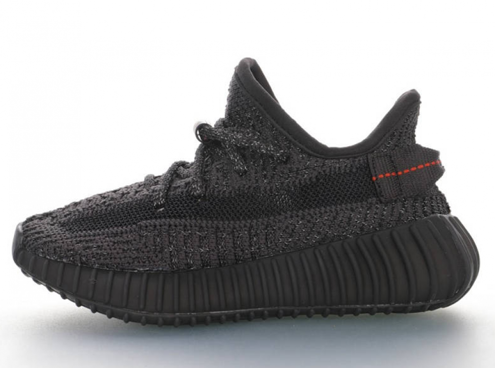 Kids Adidas Yeezy Boost 350 V2 Black Reflecti FU9007