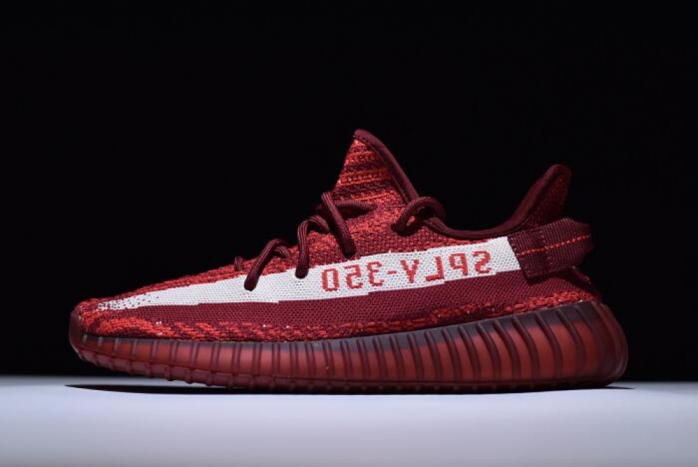 Yeezy Boost 350 V2 Maroon Zebra DA9568